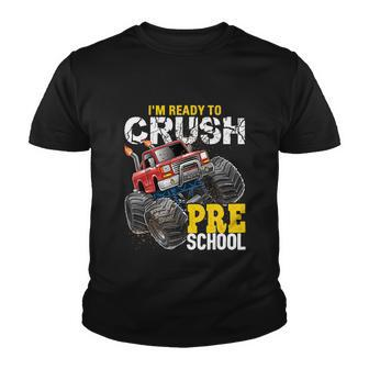 Ready To Crush Preschool Monster Truck Back To School Boys Cool Gift Youth T-shirt - Monsterry DE
