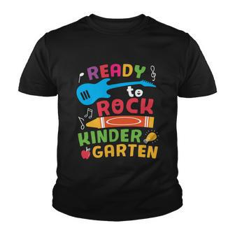 Ready To Rock Kindergarten Cray On Back To School First Day Of School Youth T-shirt - Monsterry DE