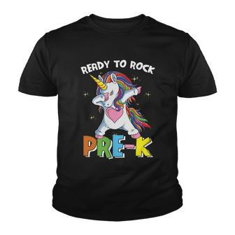 Ready To Rock Prek Unicorn Back To School Youth T-shirt - Monsterry