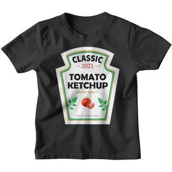 Red Ketchup Diy Costume Matching Couples Groups Halloween Youth T-shirt - Thegiftio UK