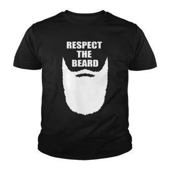 Respect The Beard Funny Bearded Tshirt Youth T-shirt - Monsterry DE