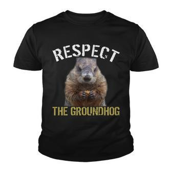 Respect The Groundhog Tshirt Youth T-shirt - Monsterry