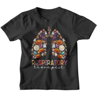 Respiratory Therapist Halloween Vibes Respiratory Therapy Youth T-shirt - Thegiftio UK