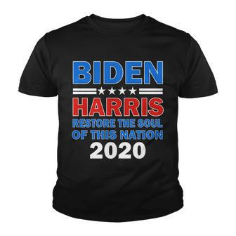 Restore The Soul Of This Biden Harris 2020 Tshirt Youth T-shirt - Monsterry DE