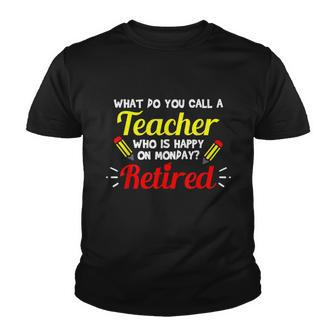 Retired Teacher Funny Teacher Retirement Youth T-shirt - Monsterry