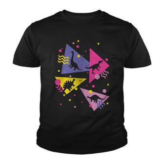 Retro 80S Dinosaurs Youth T-shirt - Monsterry