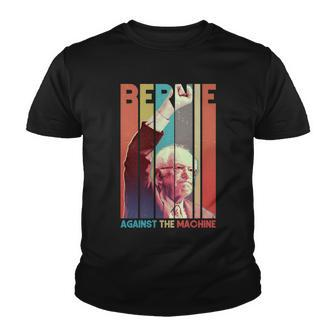 Retro Bernie Sanders Against The Machine Youth T-shirt - Monsterry