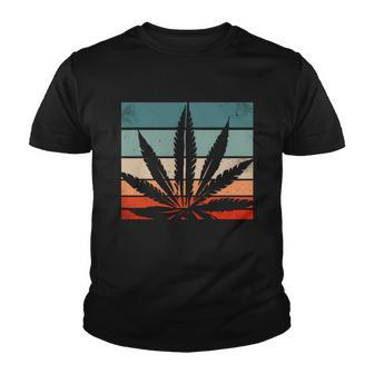 Retro Cannabis Youth T-shirt - Monsterry