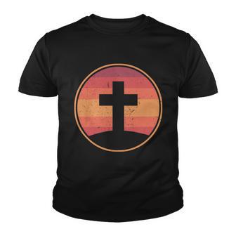 Retro Christian Cross Youth T-shirt - Monsterry AU