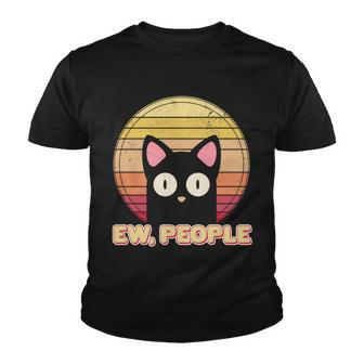 Retro Ew People Funny Cat Youth T-shirt - Monsterry