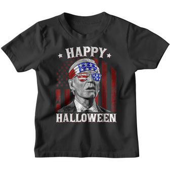 Retro Joe Biden Confused Merry Thanksgiving For Halloween Youth T-shirt - Thegiftio UK