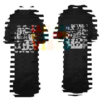 Retro Last Day Of School Vibes Summer Teacher Goodbye School Youth T-shirt | Seseable FR