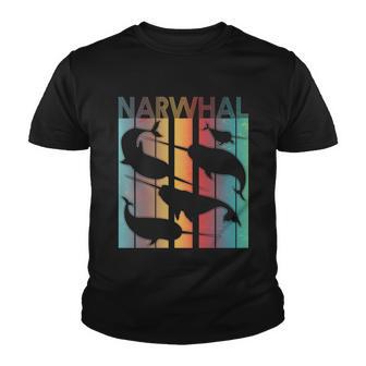 Retro Narwhal Tshirt Youth T-shirt - Monsterry DE