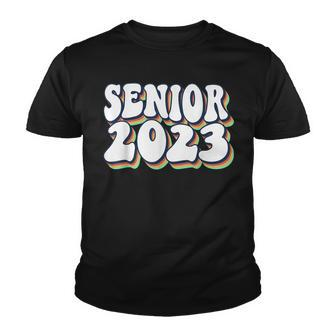 Retro Senior 2023 Back To School Class Of 2023 Graduation Youth T-shirt - Thegiftio UK