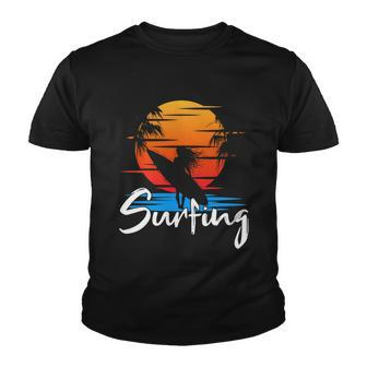 Retro Surfing Summer Time Youth T-shirt - Monsterry UK