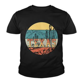 Retro Texas Desert Emblem Youth T-shirt - Monsterry UK