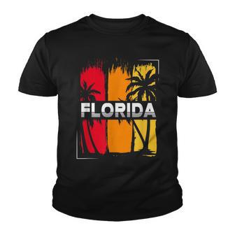 Retro Tropical Summer Vacation South Beach Fl Miami Florida Youth T-shirt - Thegiftio UK