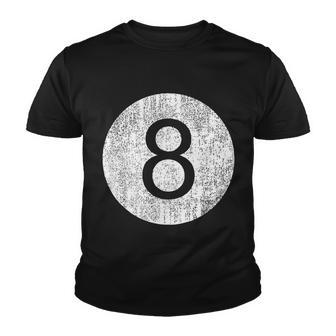 Retro Vintage 8 Ball Logo Tshirt Youth T-shirt - Monsterry UK