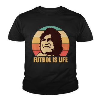 Retro Vintage Futbol Is Life Tshirt Youth T-shirt - Monsterry