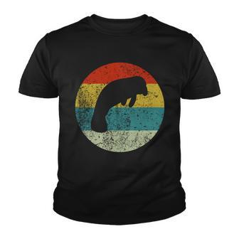 Retro Vintage Manatee Youth T-shirt - Monsterry