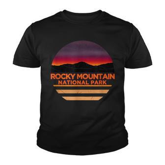 Retro Vintage Rocky Mountain National Park V2 Youth T-shirt - Thegiftio UK