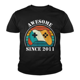 Retro Vintage Since 2011 11Th Birthday 11 Years Gamer Youth T-shirt - Seseable