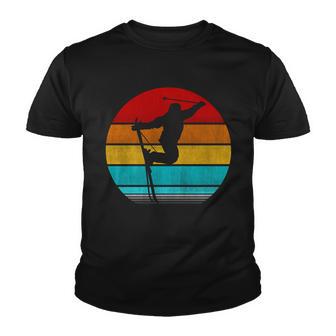 Retro Vintage Skiing V3 Youth T-shirt - Monsterry UK