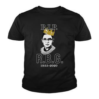 Rip Notorious Rbg Ruth Bader Ginsburg 1933-2020 Tshirt Youth T-shirt - Monsterry CA