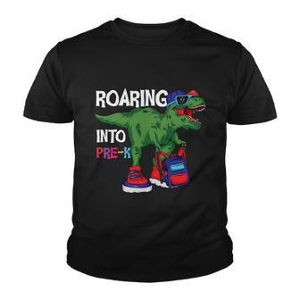Roaring Into Prek Dinosaur Back To School Youth T-shirt - Monsterry UK
