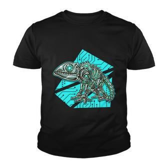 Robotic Chameleon Funny Gift For Reptile Lovers Lizard Lovers Gift Youth T-shirt - Monsterry DE