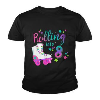 Roller Skate Birthday Shirt 5Th 80S Outfit Decades Party Youth T-shirt - Monsterry AU