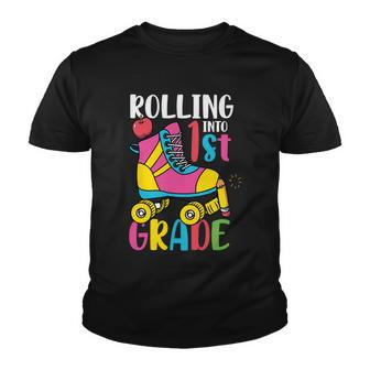 Rolling Into 1St Grade Back To School Youth T-shirt - Monsterry