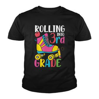 Rolling Into 3Rd Grade Back To School Youth T-shirt - Monsterry