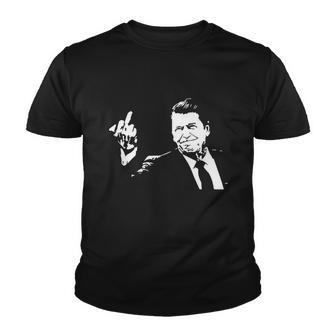 Ronald Reagan Flipping Tshirt Youth T-shirt - Monsterry