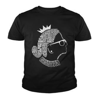 Ruth Bader Ginsburg Notorious Rbg Quotes Tshirt Youth T-shirt - Monsterry UK