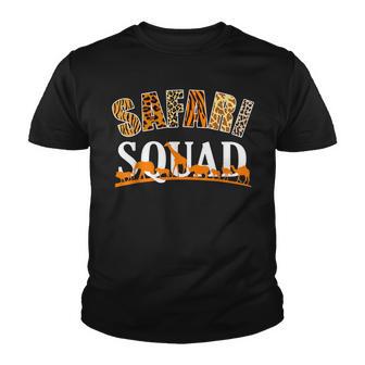 Safari Squad Animal Lover African Animal Summer Vacay Trip Youth T-shirt - Thegiftio UK