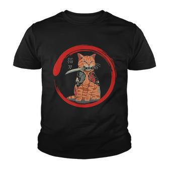 Samurai Cattana Emblem Youth T-shirt - Monsterry UK
