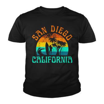 San Diego California Beach Surf Summer Vacation Girl Vintage Youth T-shirt - Thegiftio UK