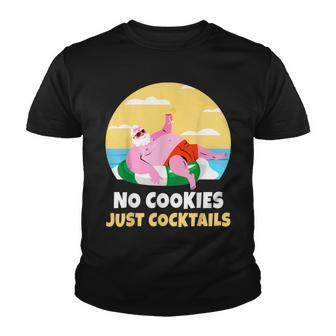 Santa Summer Christmas In July Xmas Cocktail Beach Gift Youth T-shirt - Thegiftio UK