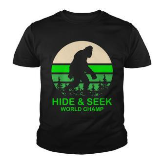Sasquatch Hide And Seek World Champion V2 Youth T-shirt - Monsterry