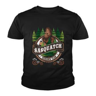 Sasquatch Research Team Funny Bigfoot Fan Youth T-shirt - Monsterry