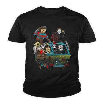 Scary Holocaust Machine Van Movie Characters Tshirt Youth T-shirt - Monsterry UK