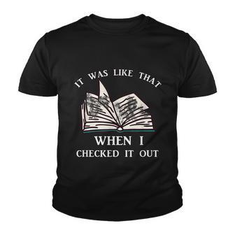 School Library Funny For Librarian Youth T-shirt - Thegiftio UK