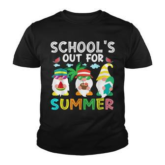 Schools Out For Summer Gnome Last Day Of School Kid Boy Girl V2 Youth T-shirt - Seseable