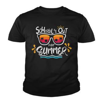 Schools Out For Summer Last Day Of School Teacher Vintage Youth T-shirt - Thegiftio UK