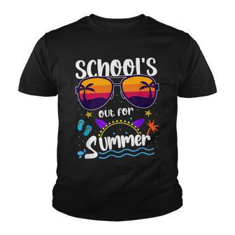 Schools Out For Summer Sunglasses Vacation Student Teacher Youth T-shirt - Thegiftio UK