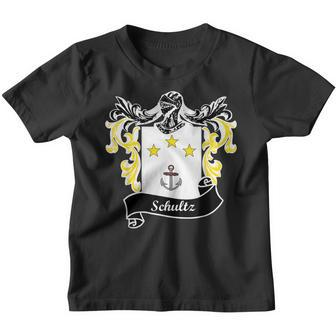 Schultz Coat Of Arms Surname Last Name Family Crest Youth T-shirt - Thegiftio UK