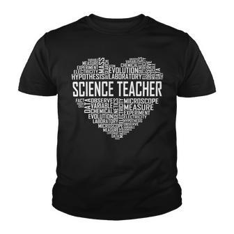 Science Teacher Heart Proud Science Teaching Design Youth T-shirt - Seseable