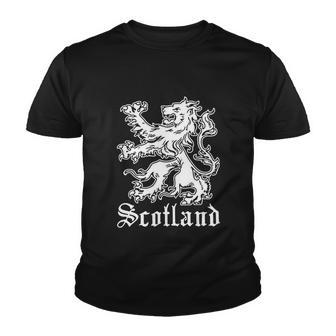 Scotland T Shirt Scotland Flag Shirt Vintage Scotland Soccer Shirt Scottish Lion Youth T-shirt - Thegiftio UK