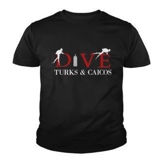 Scuba Dive Turks And Caicos Souvenir Youth T-shirt - Monsterry AU